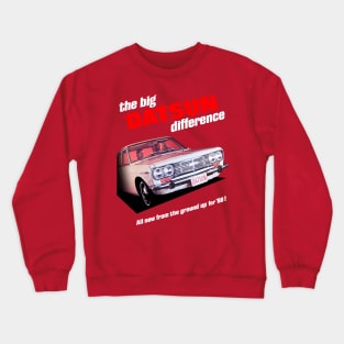 DATSUN BLUEBIRD - advert Crewneck Sweatshirt